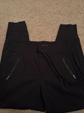 Athleta Black Zip-Pocket Drawstring Joggers